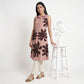 Printed Shirt Collar Kurta