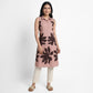 Printed Shirt Collar Kurta
