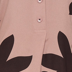 Printed Shirt Collar Kurta