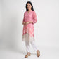 Printed V-Neck Straight Kurta