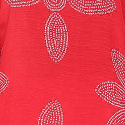 Printed Shirt Collar Kurta