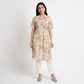 Printed Shirt Collar Kurta