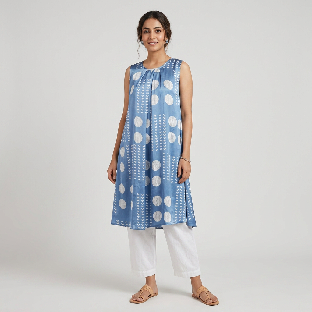 Printed Flared Kurta