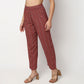 Buy Women Straight Fit Printed Ankle Length Mid Rise Pants  - Style Union