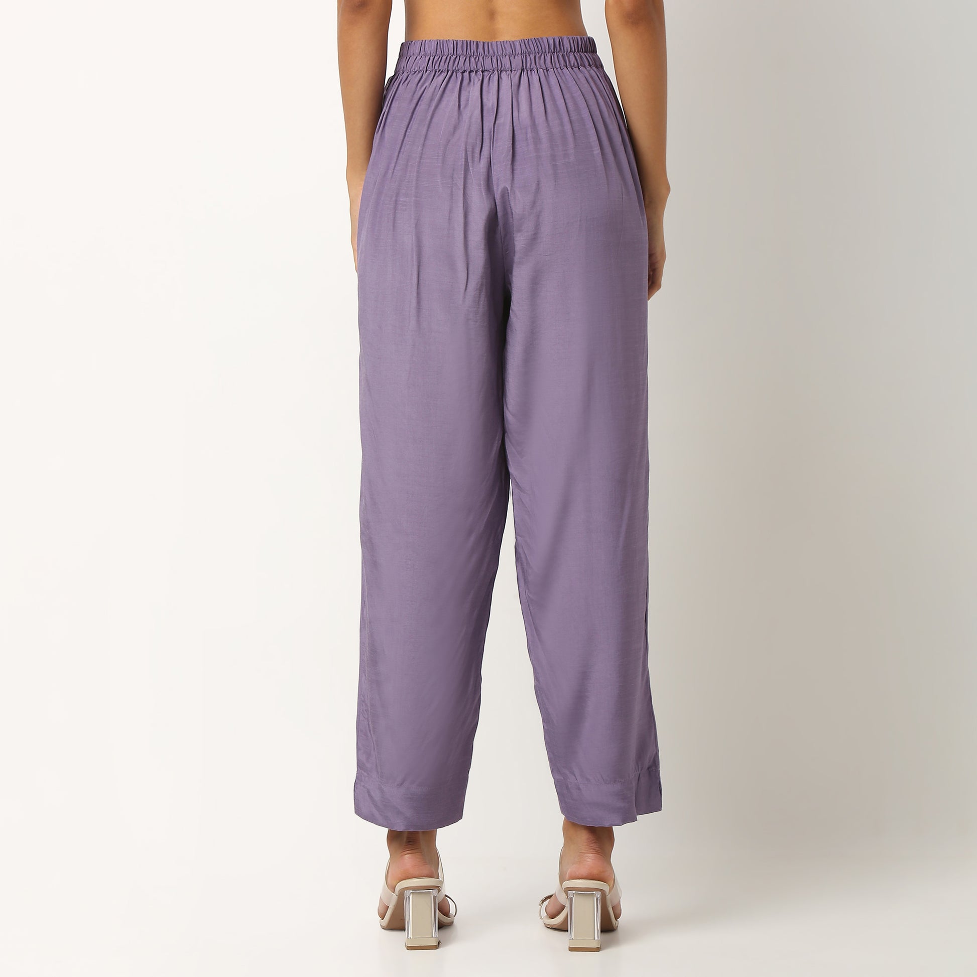 Viscose Ankle Length Travel Pants