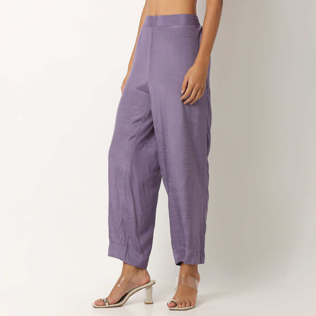 Viscose Ankle Length Travel Pants