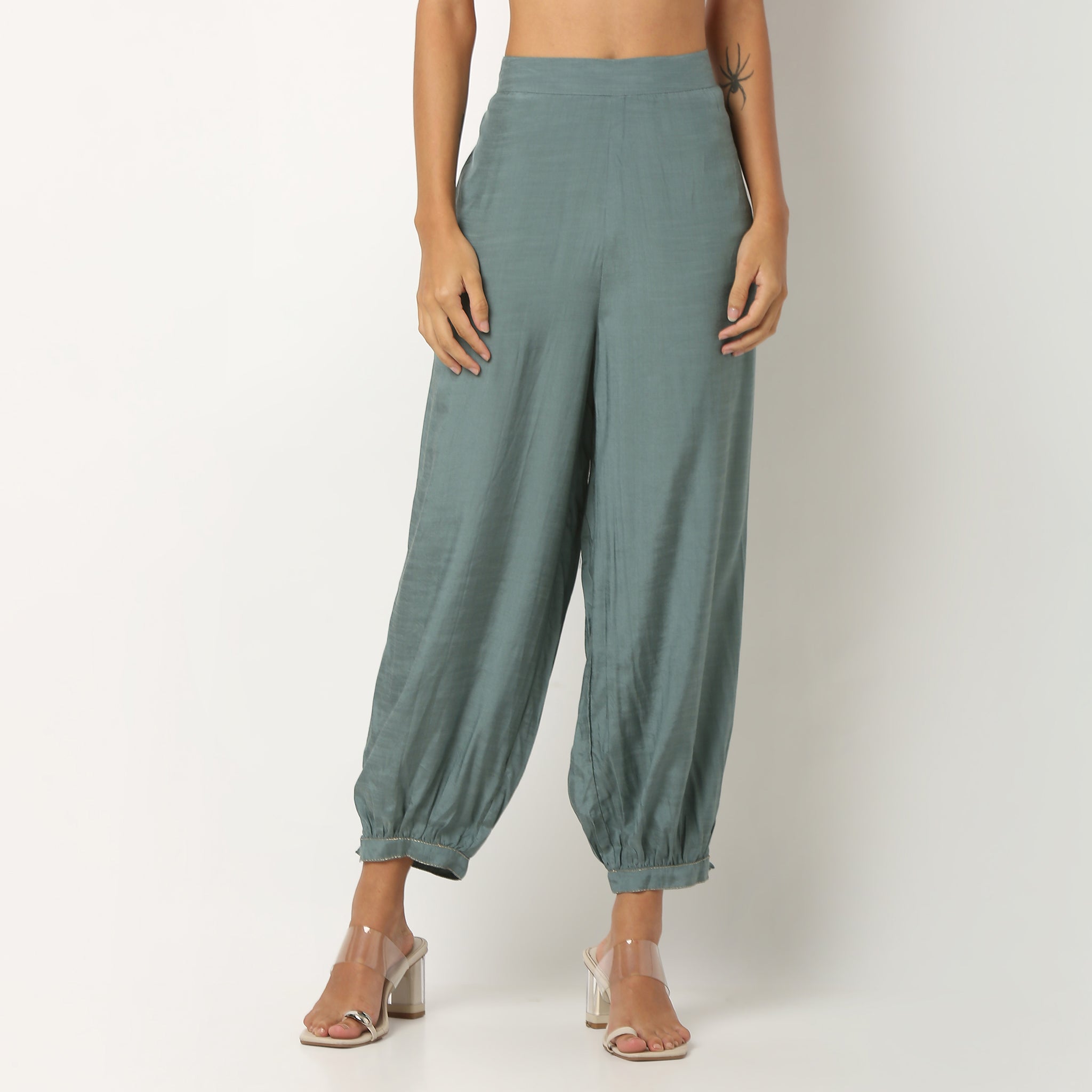 Viscose Afghani Pants Ankle Length
