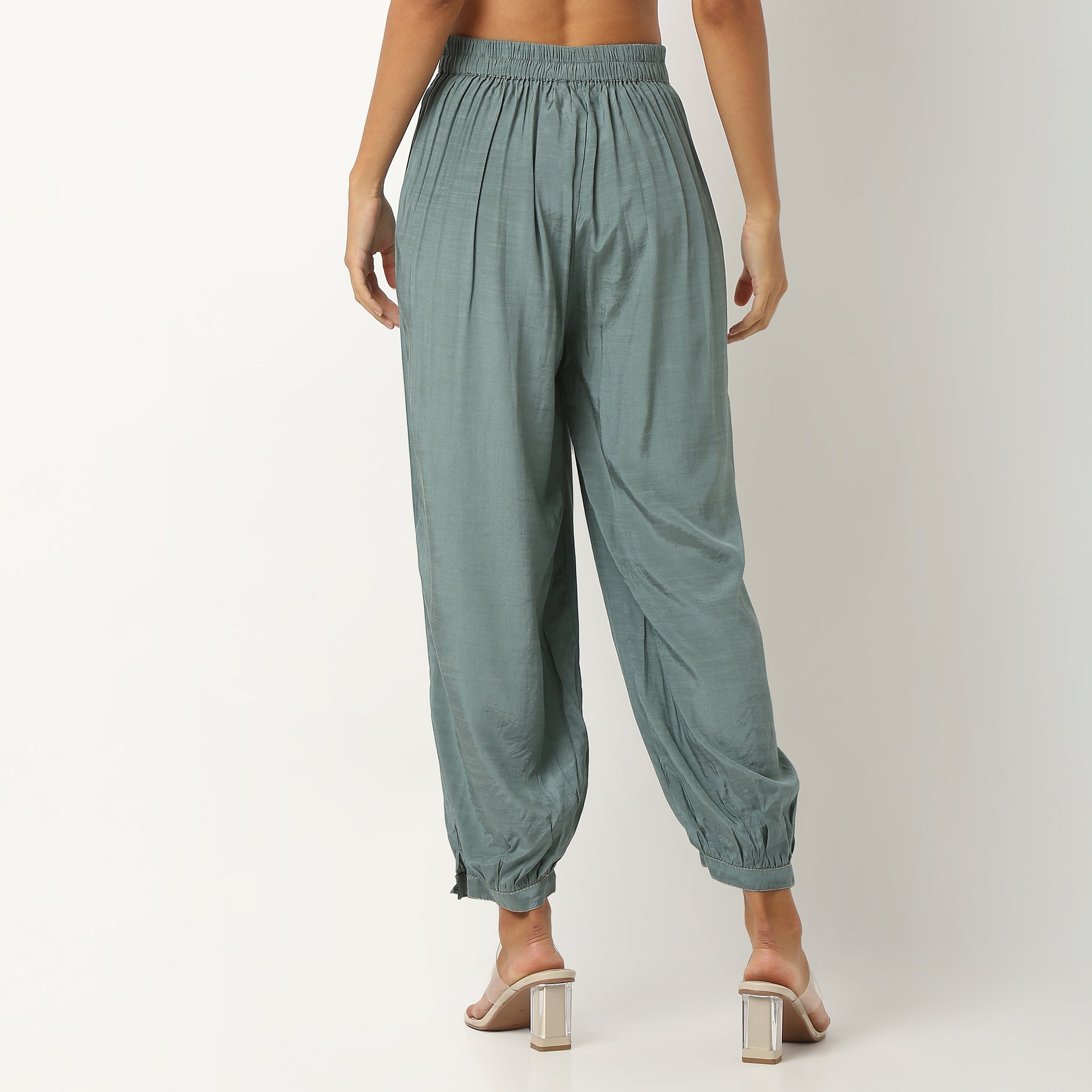 Viscose Afghani Pants Ankle Length