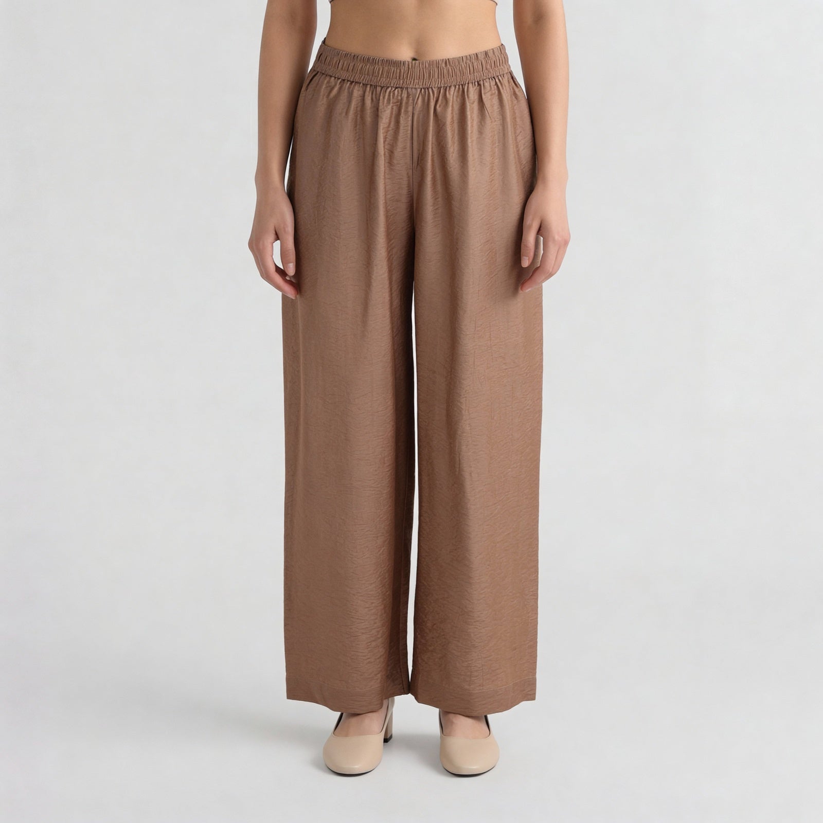 Viscose Nylon Solid Pant