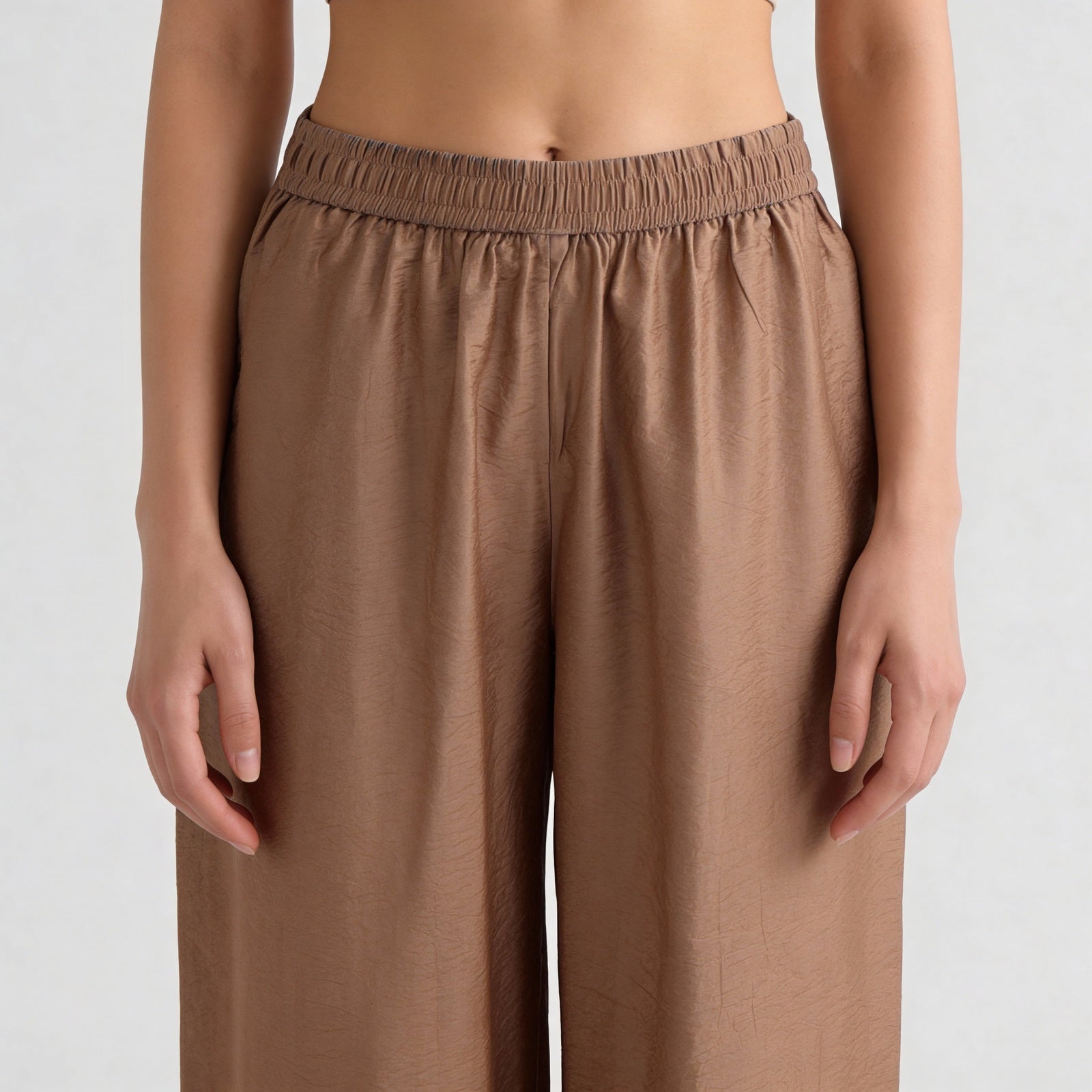 Viscose Nylon Solid Pant
