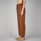 Solid A-Line Straight Fit Pants