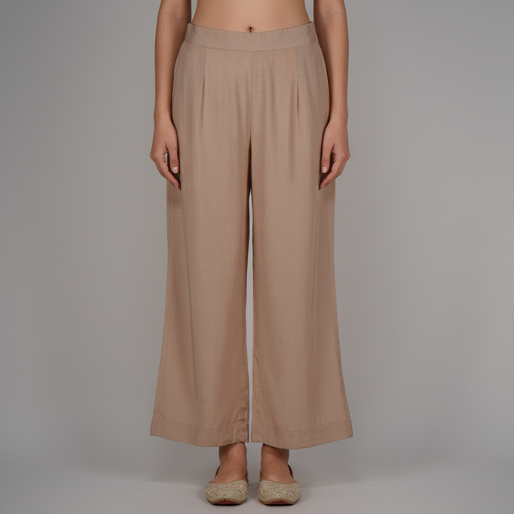 Solid Flared Pants
