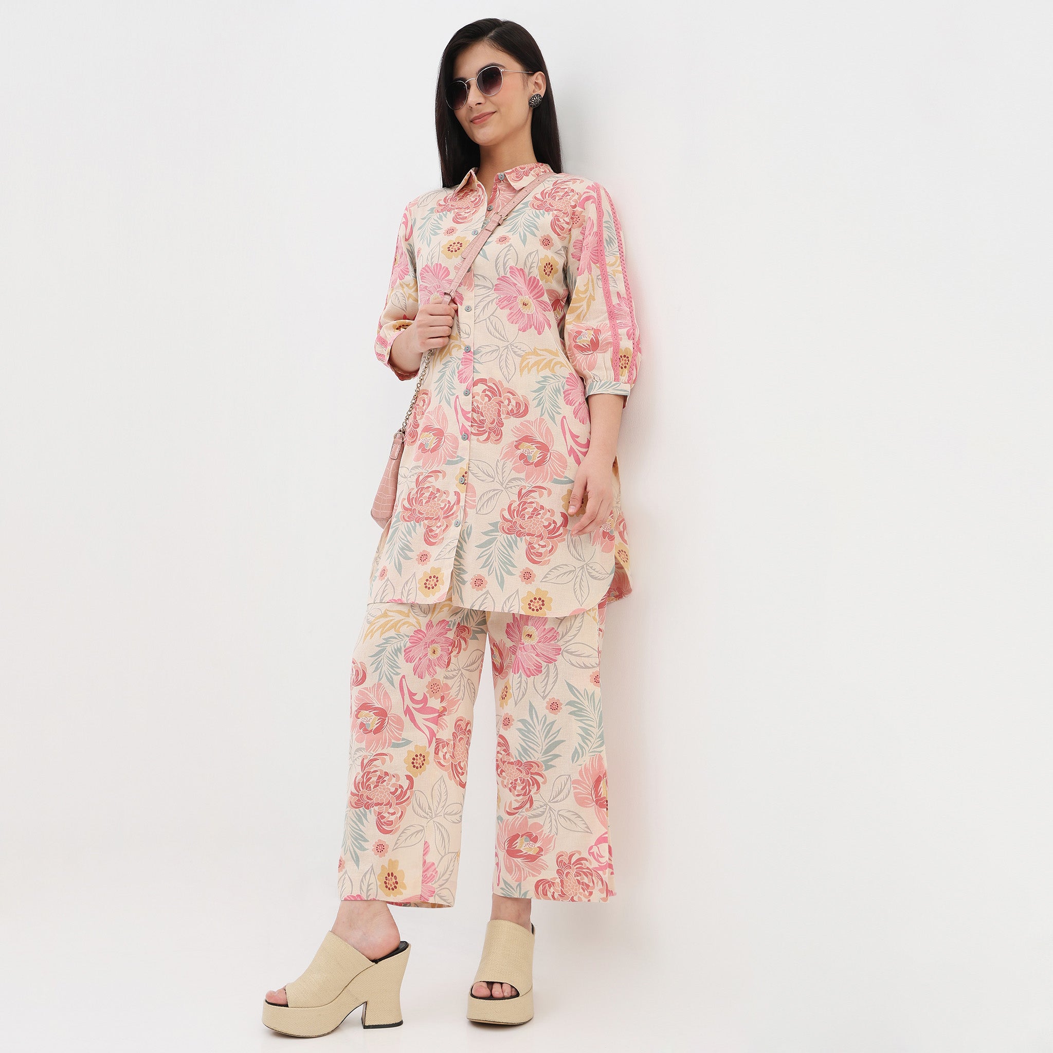 Woven Printed Straight Pants