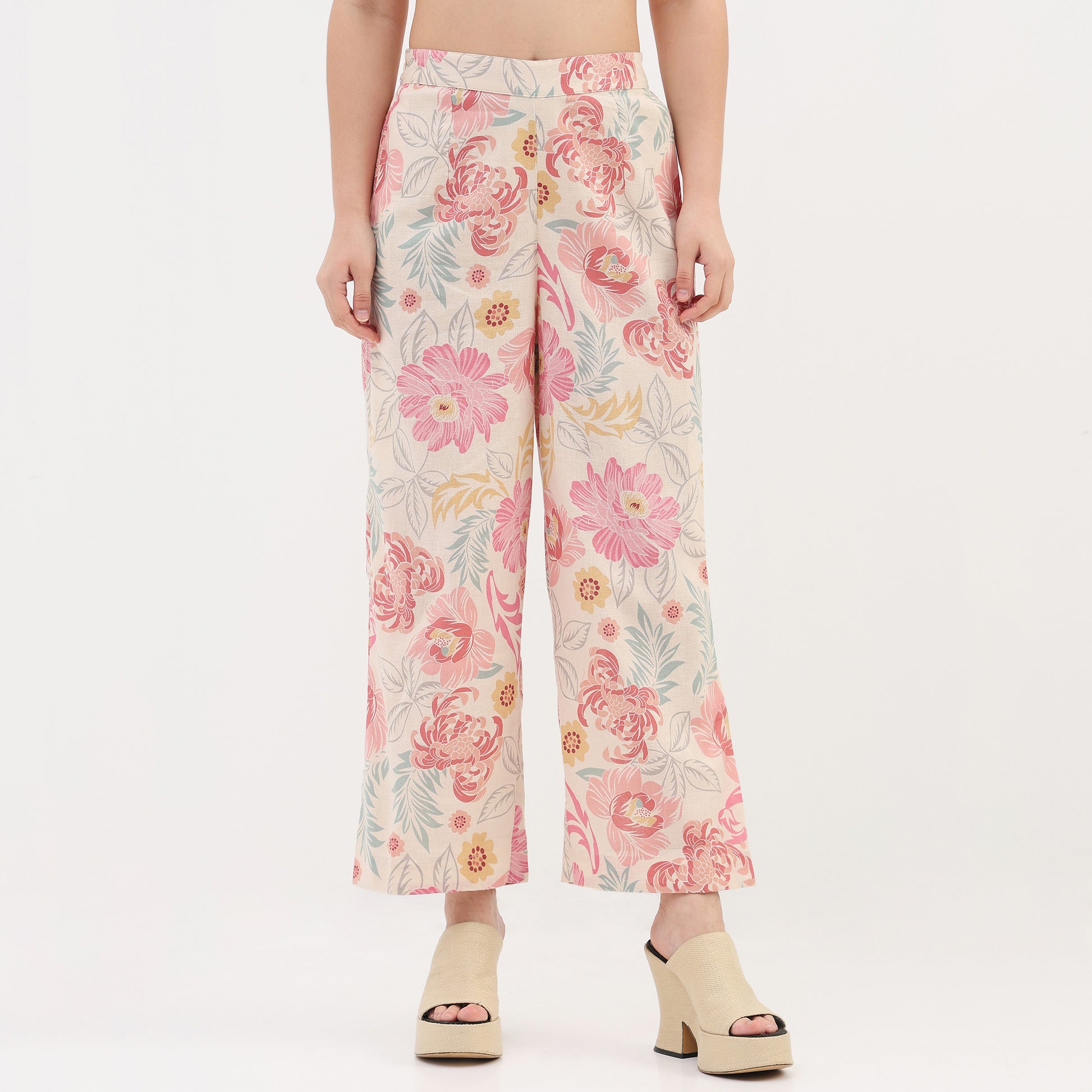 Woven Printed Straight Pants