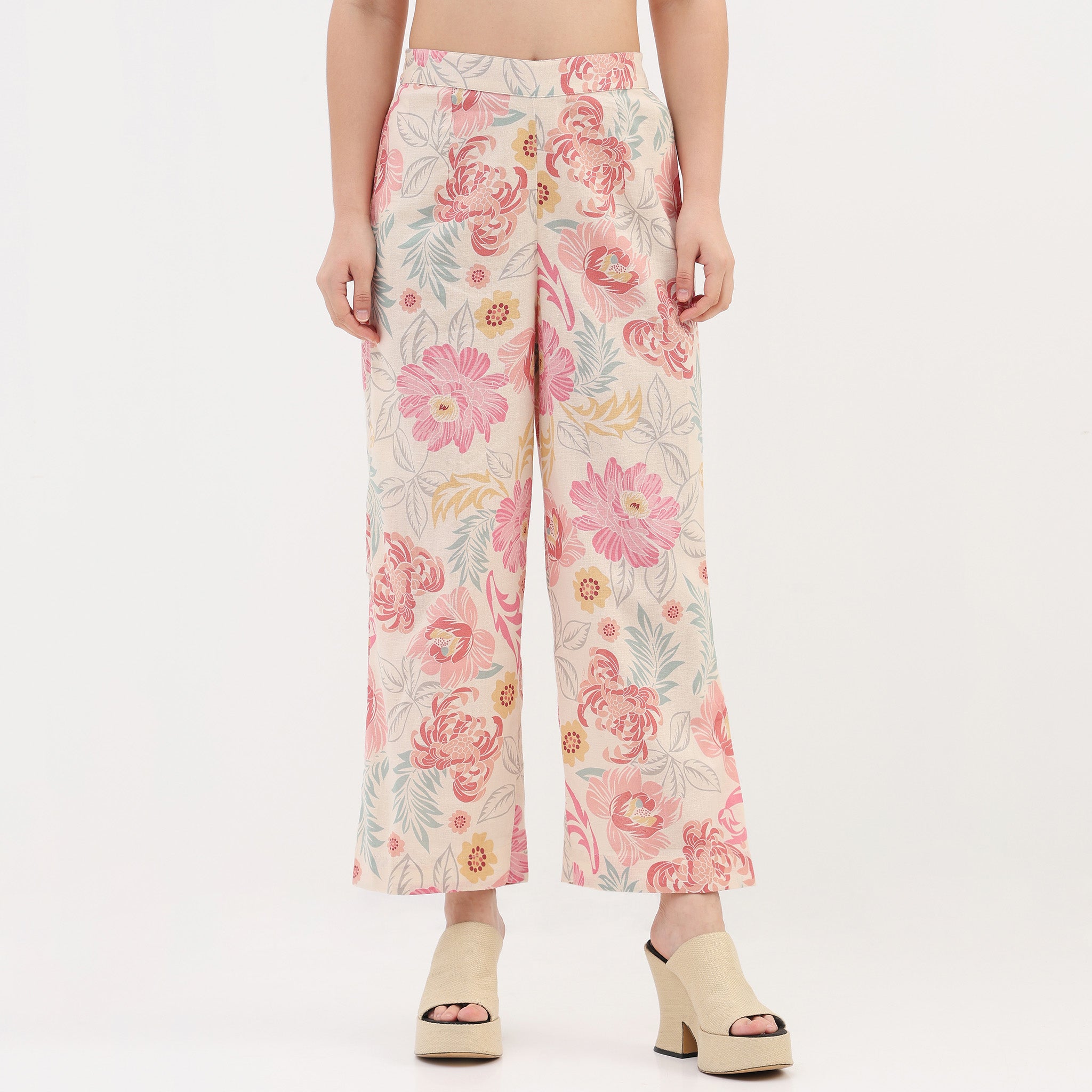 Woven Printed Straight Pants