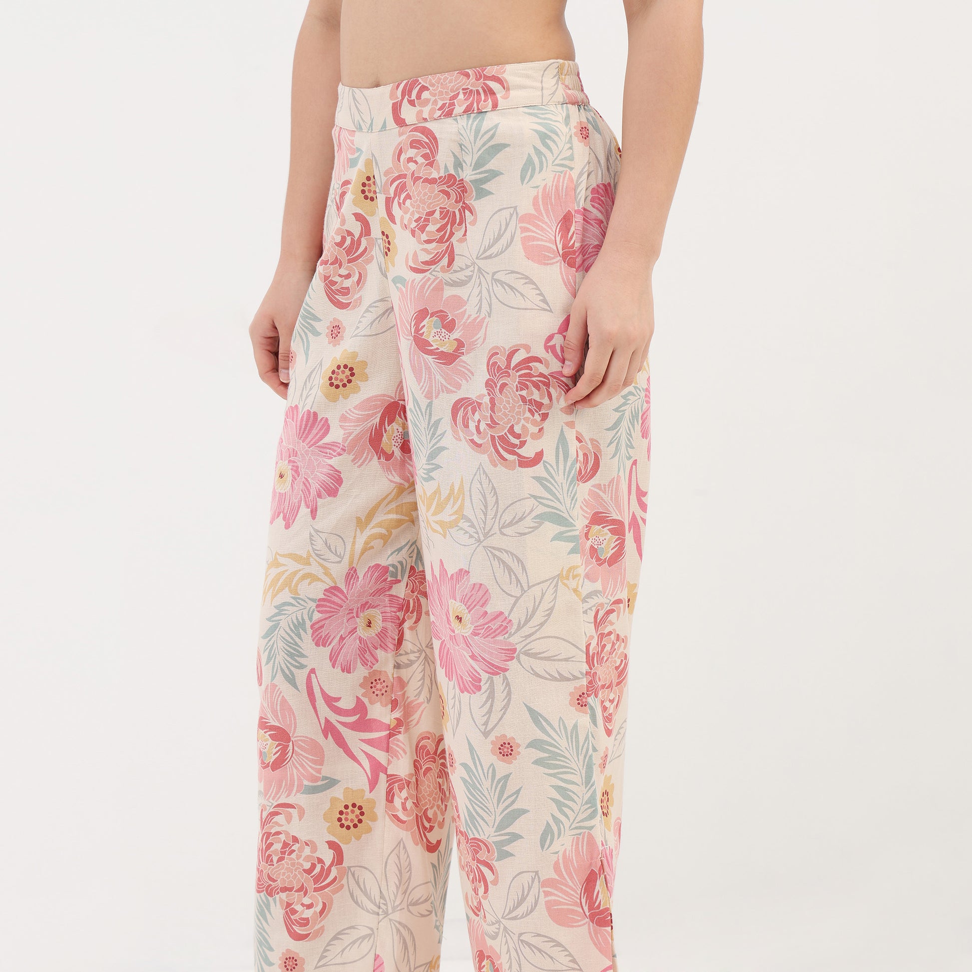 Woven Printed Straight Pants