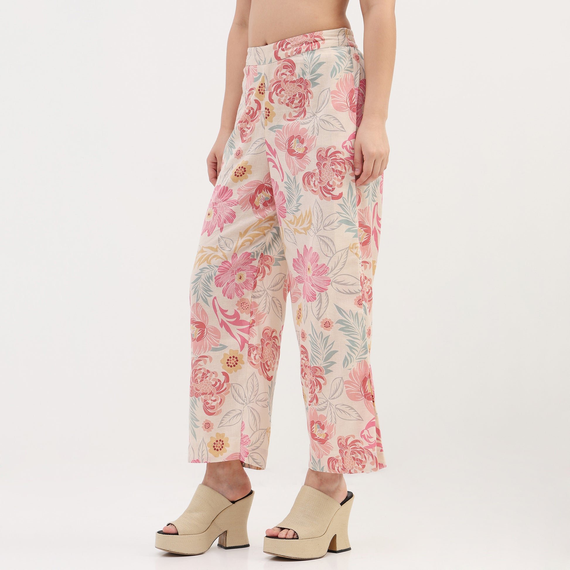 Woven Printed Straight Pants