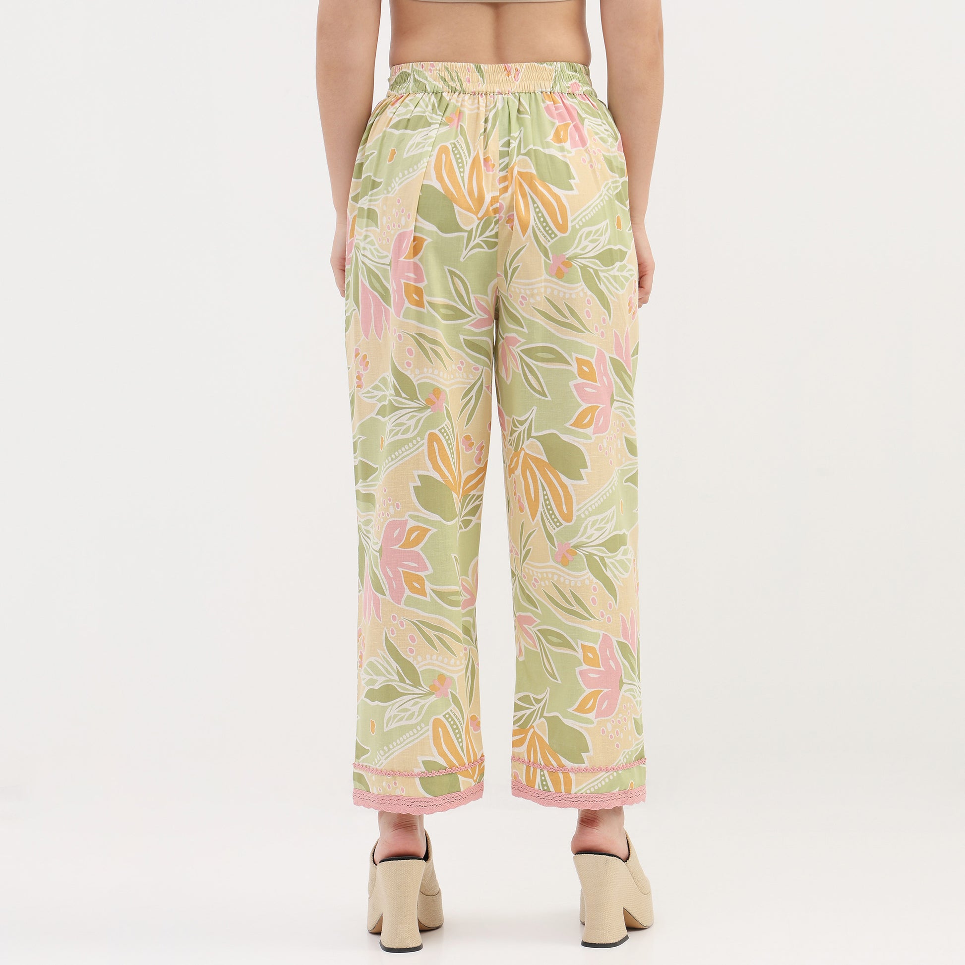 Woven Printed Straight Pants