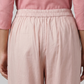 Solid Straight Mid Rise Pants
