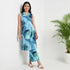 Printed Straight Mid Rise Pants