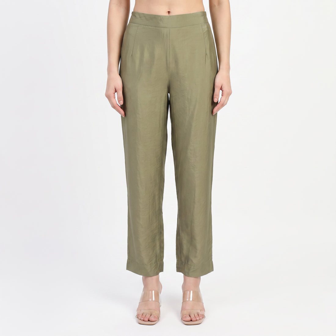Solid Straight Pants