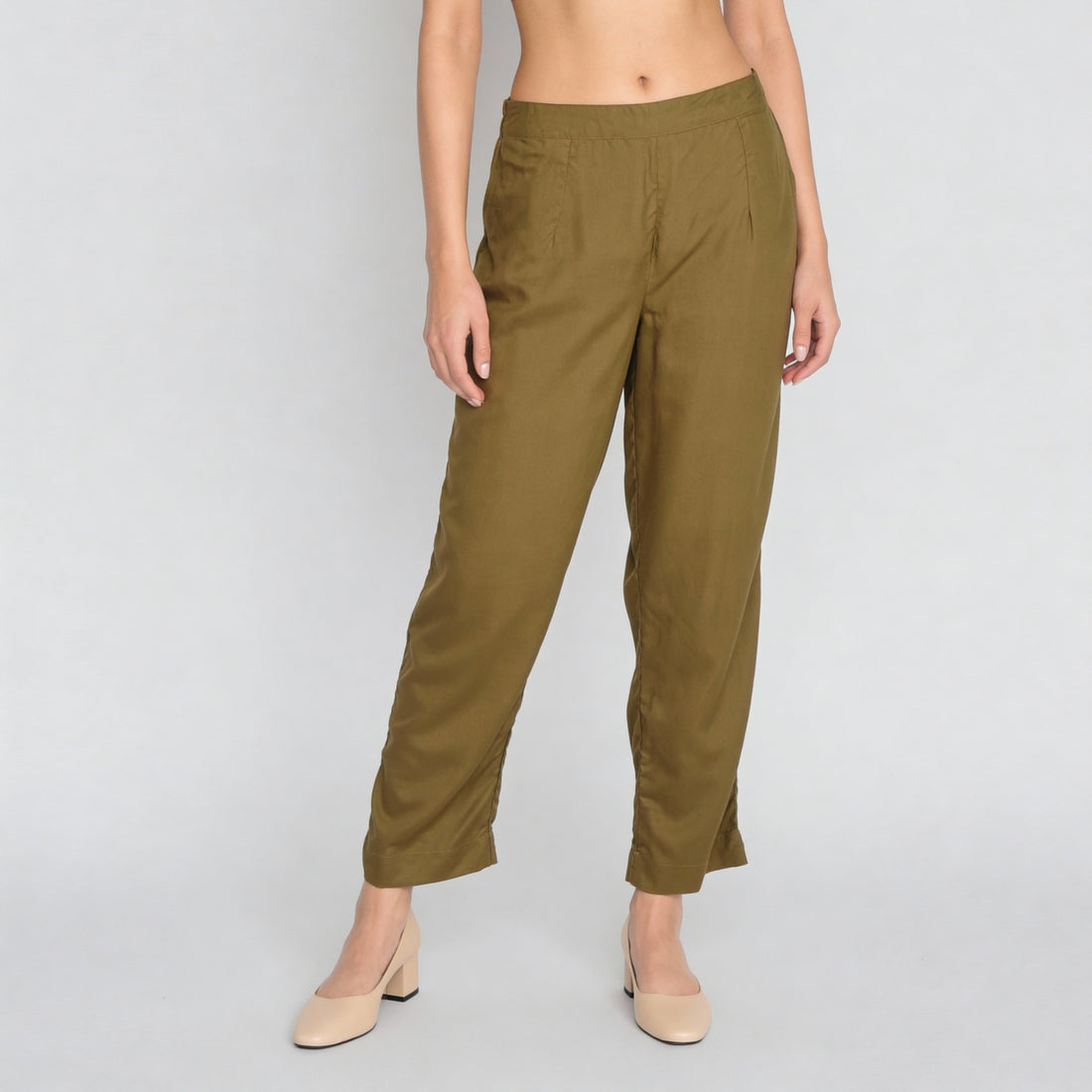 Ankle Length Straight Pants