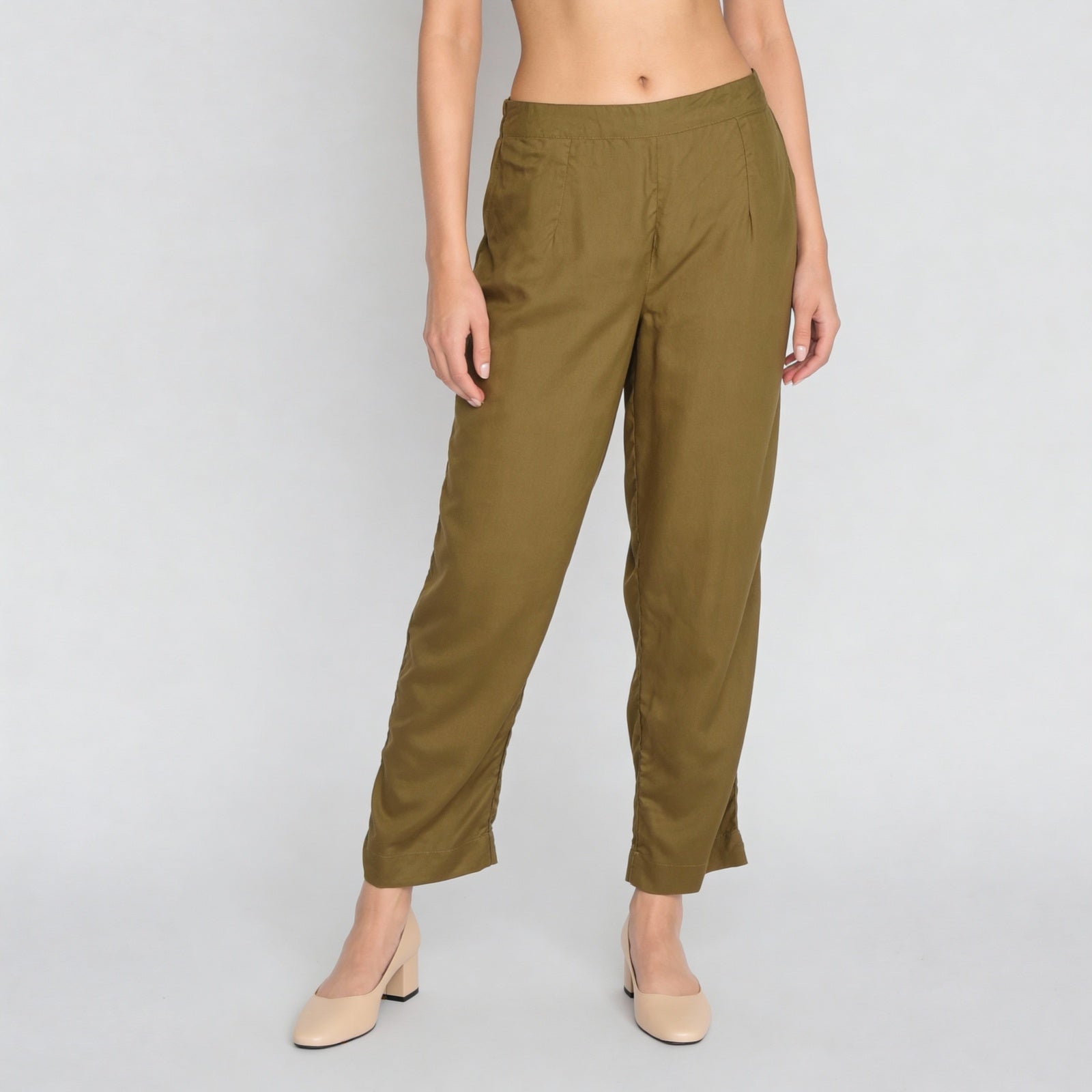 Ankle Length Straight Pants