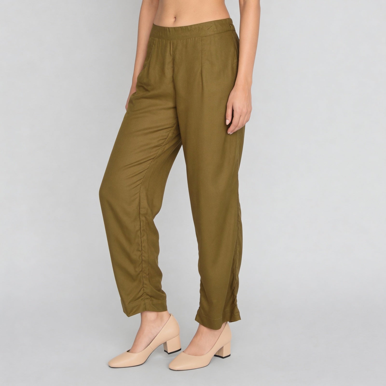 Ankle Length Straight Pants