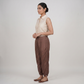 Solid Mid Rise Straigth Pants