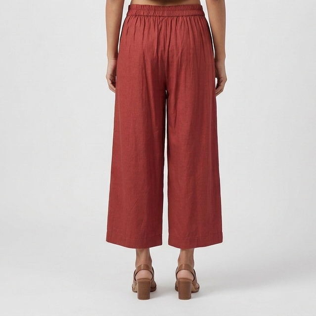 Solid Straight Pant