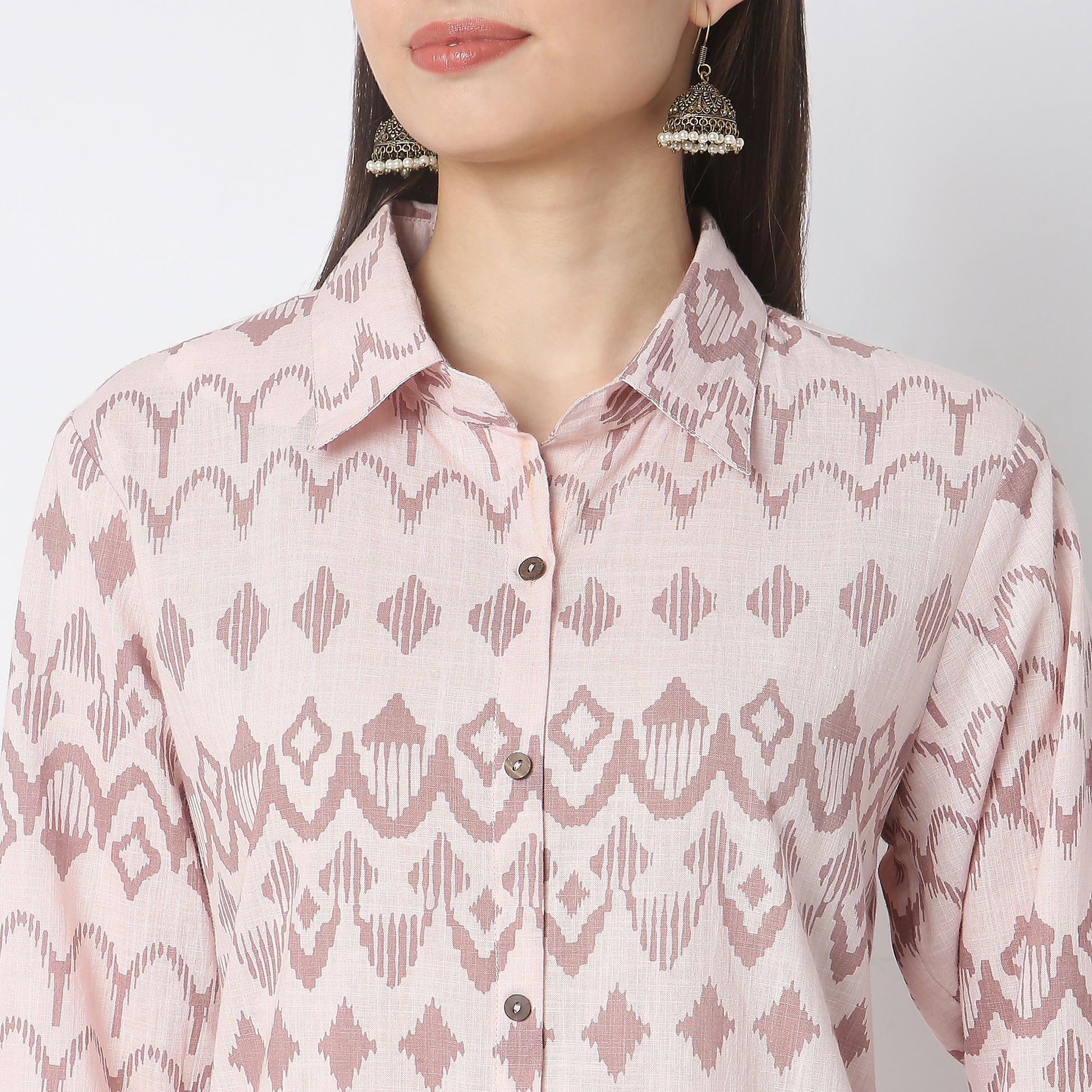 Flare Fit Solid Kurta with Pant Set