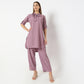 Straight Fit Tie-Up Coordinated Code Kurta with Pant Set