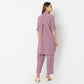 Straight Fit Tie-Up Coordinated Code Kurta with Pant Set