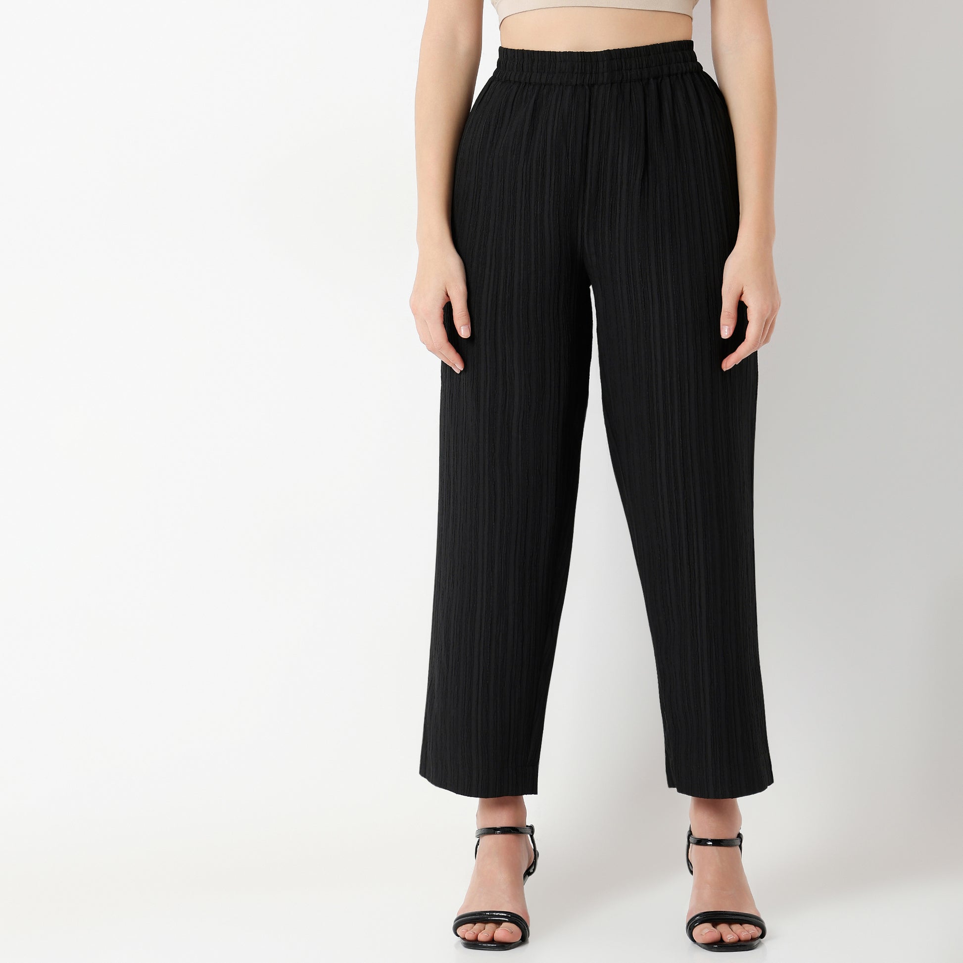 Straight Fit Collar Coordinated Code Kurta with Pant Set