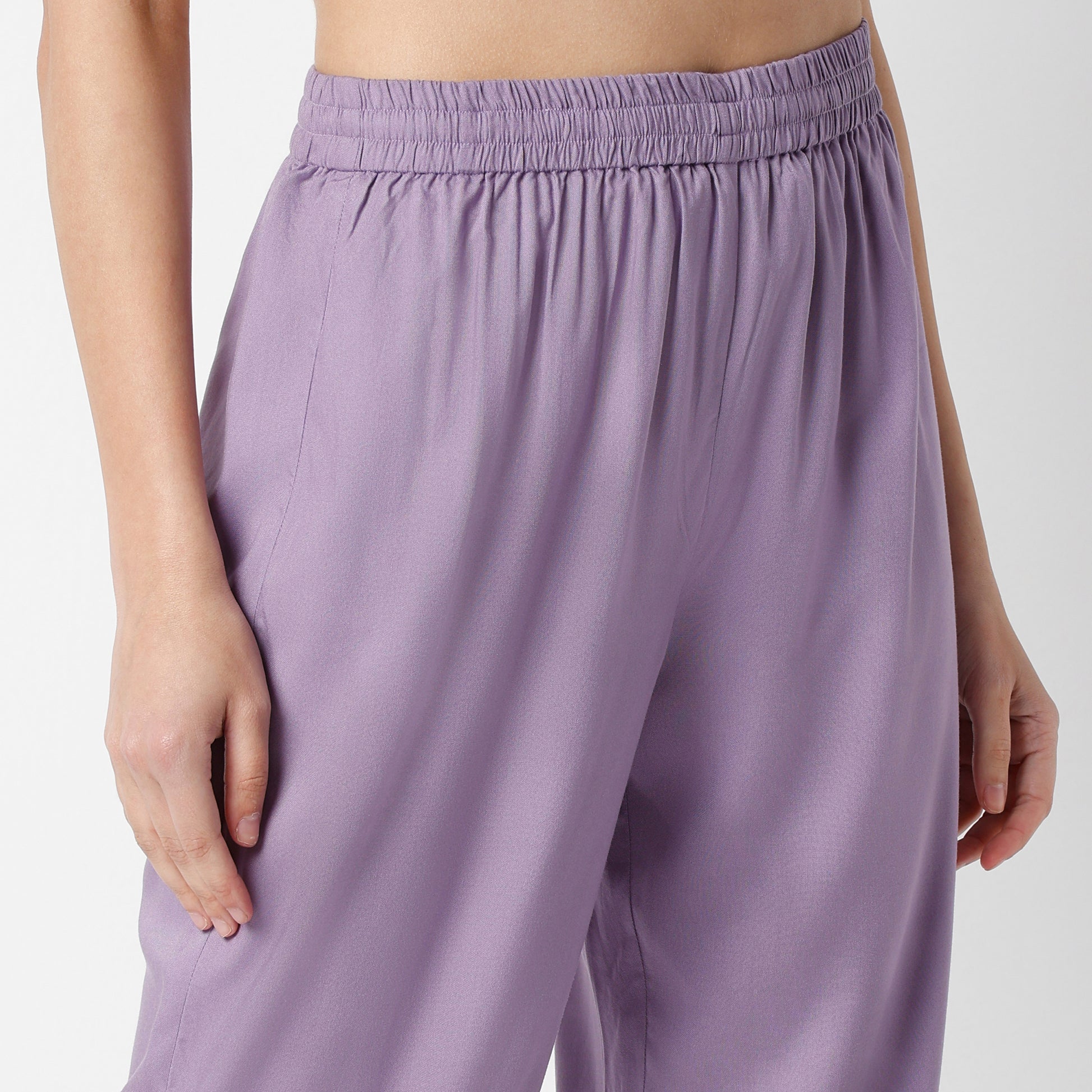 Flare Fit Printed Lapel Collar Kurta with Pant Set