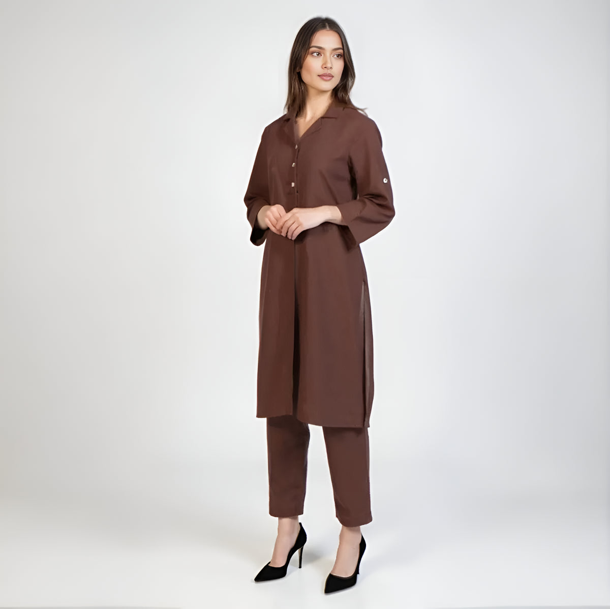 Camp Collar Kurta and Pant Set