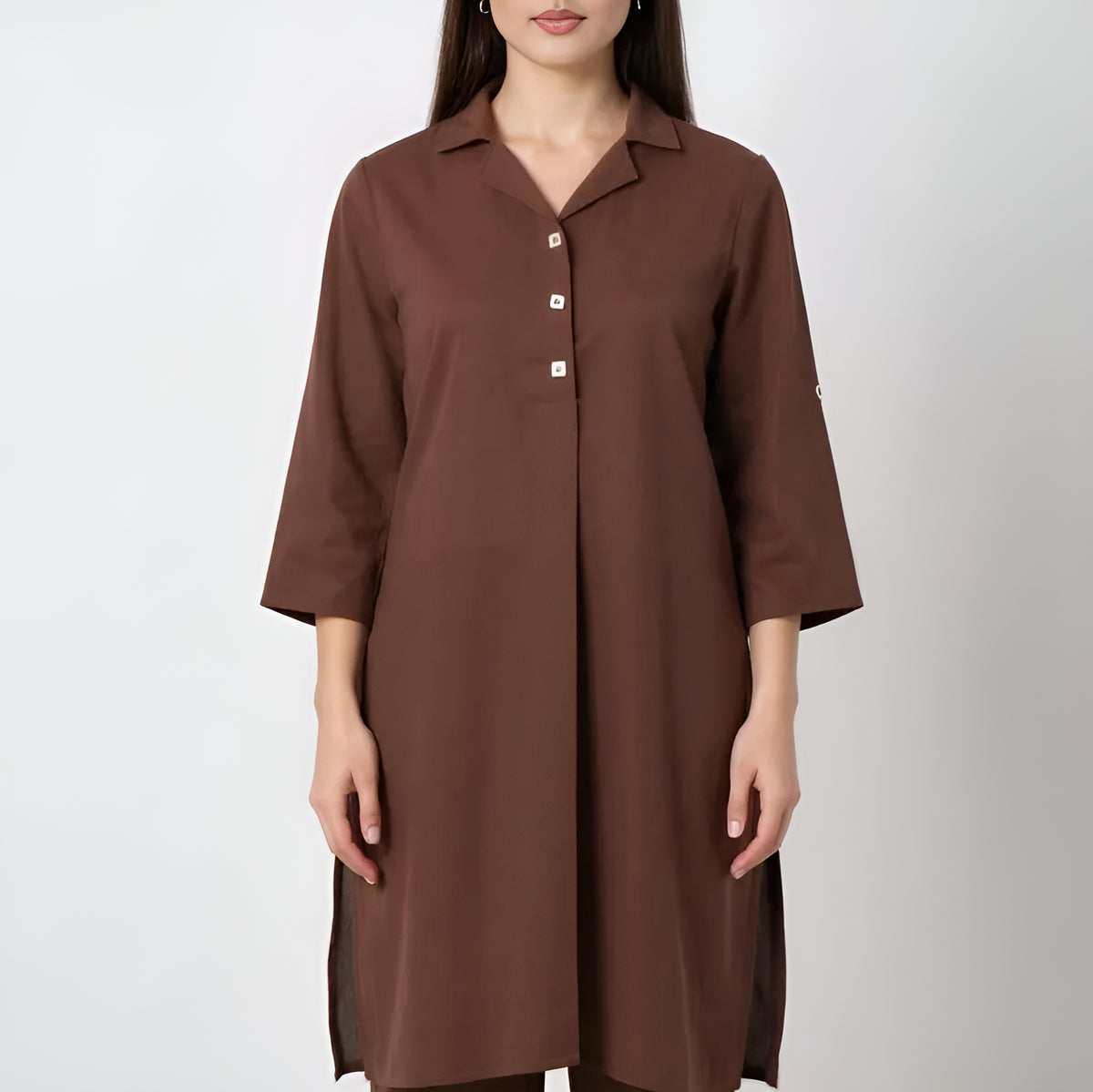 Camp Collar Kurta and Pant Set
