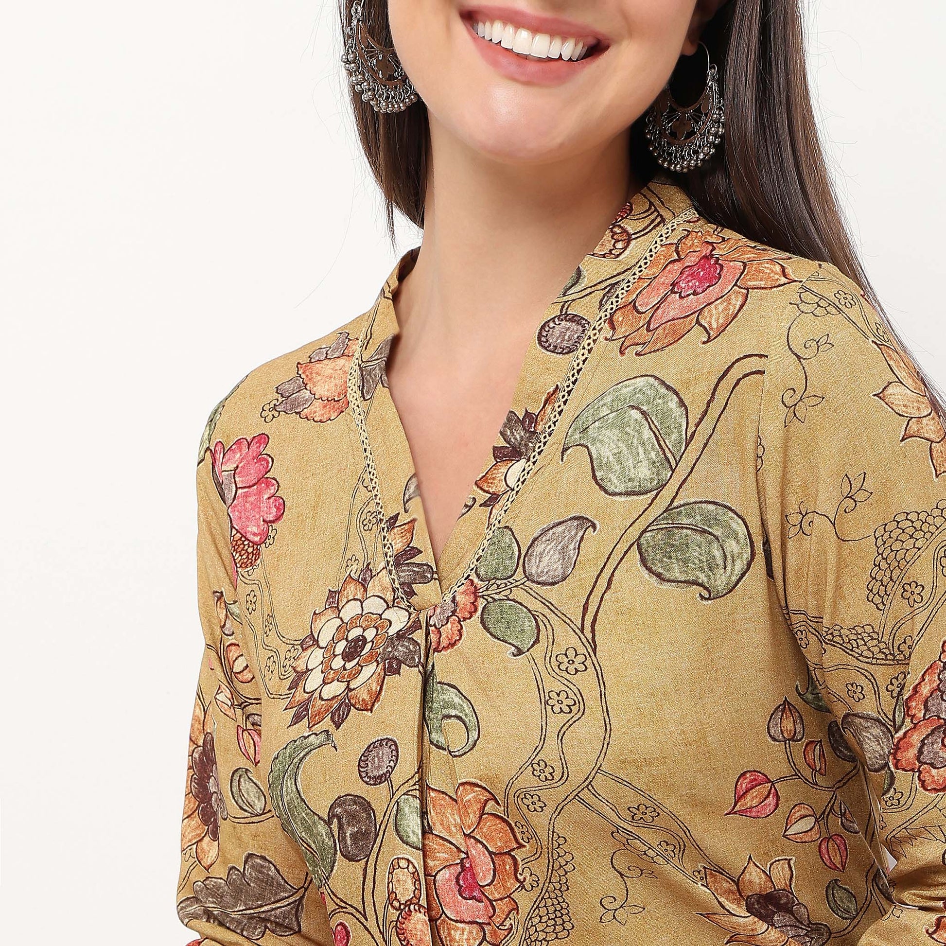 Cultural Kalamkari Printed Kurta Set