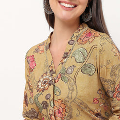 Cultural Kalamkari Printed Kurta Set