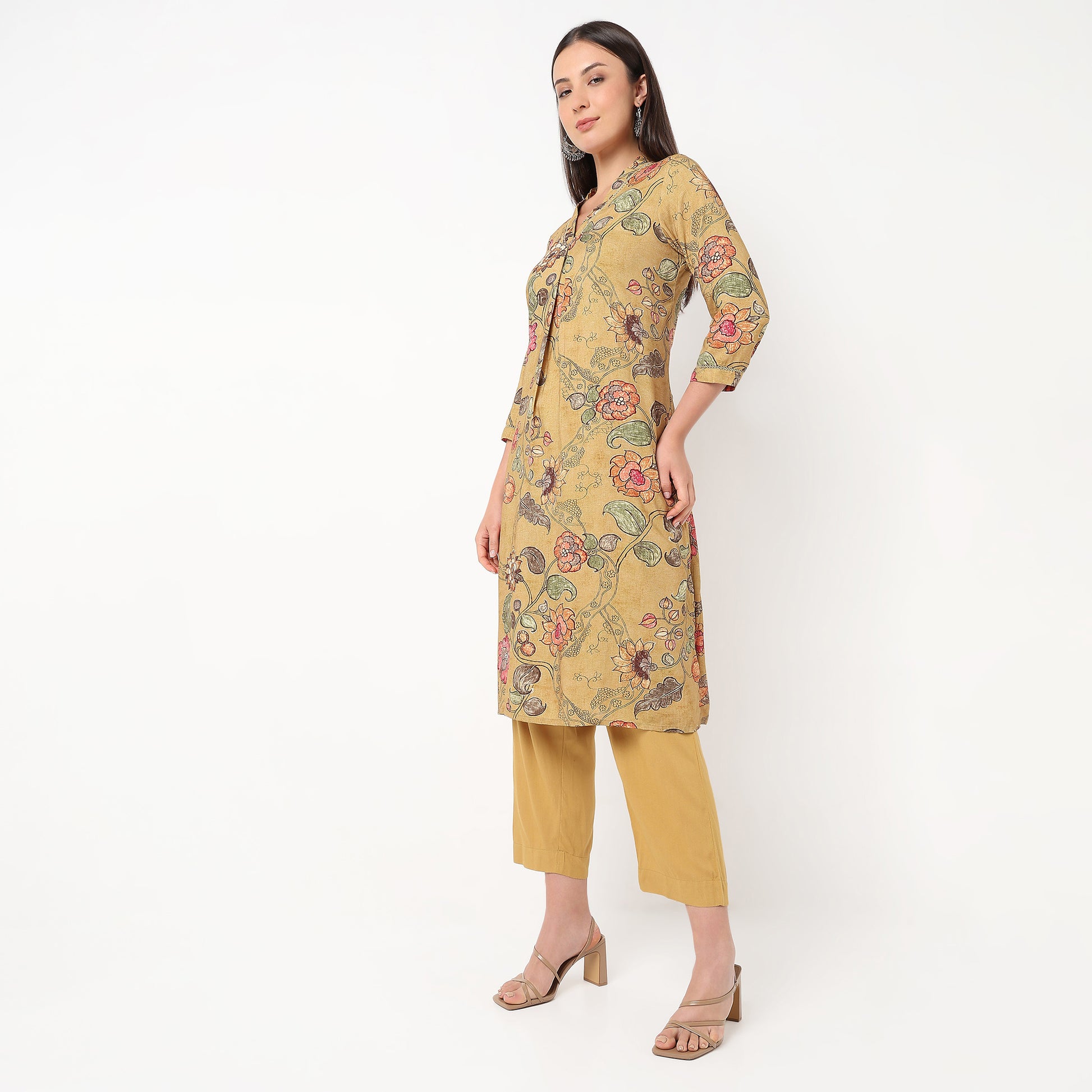Cultural Kalamkari Printed Kurta Set