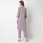 Straight Fit Solid Kurta with Pant Set