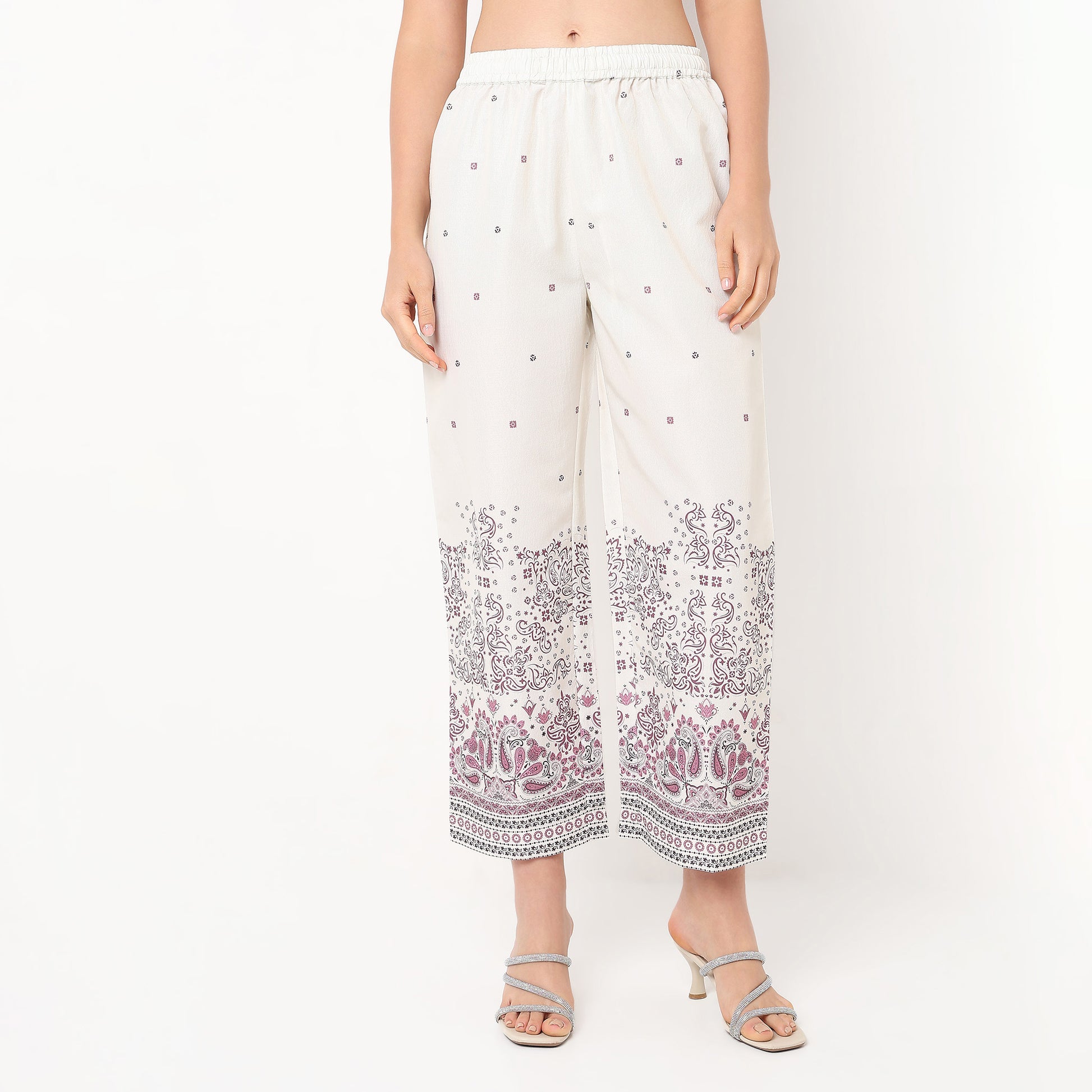 Digital Printed Round Neck Kurta Set