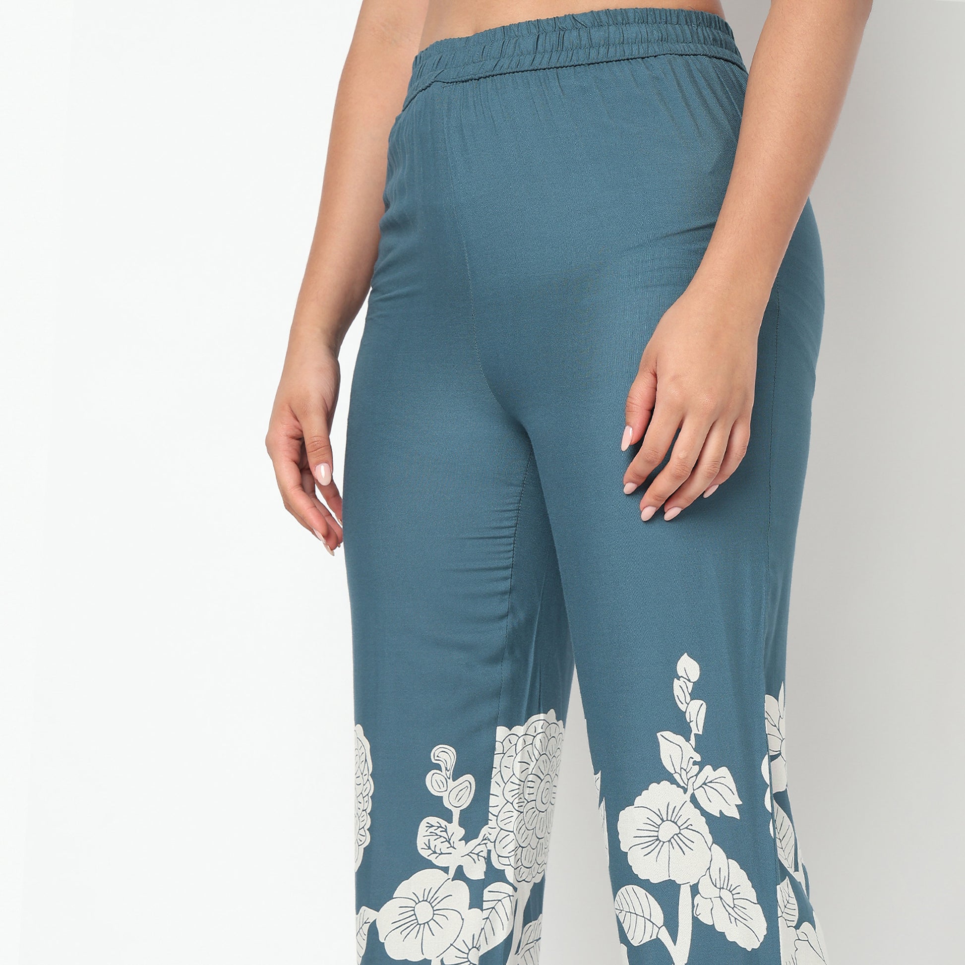 Printed Half Placket Kurta and Pant Cord set