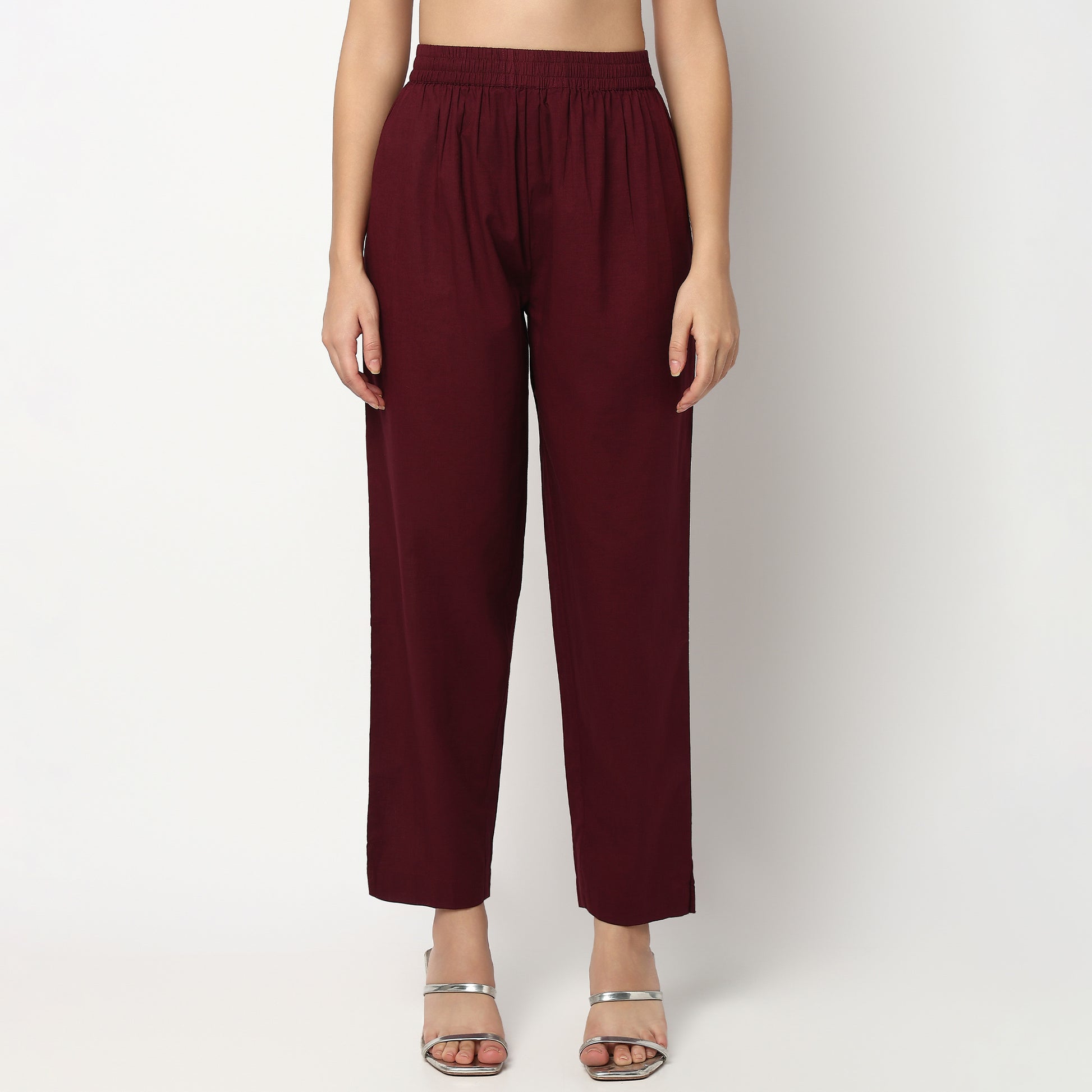 Buy Women Straight Fit Embroidered Three-Fourth Sleeve Kurta with Pant Set  - Style Union