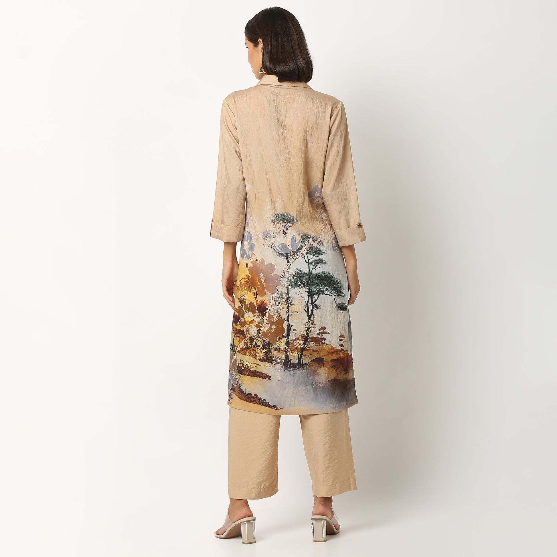 Viscose Nylon Printed Kurta Set