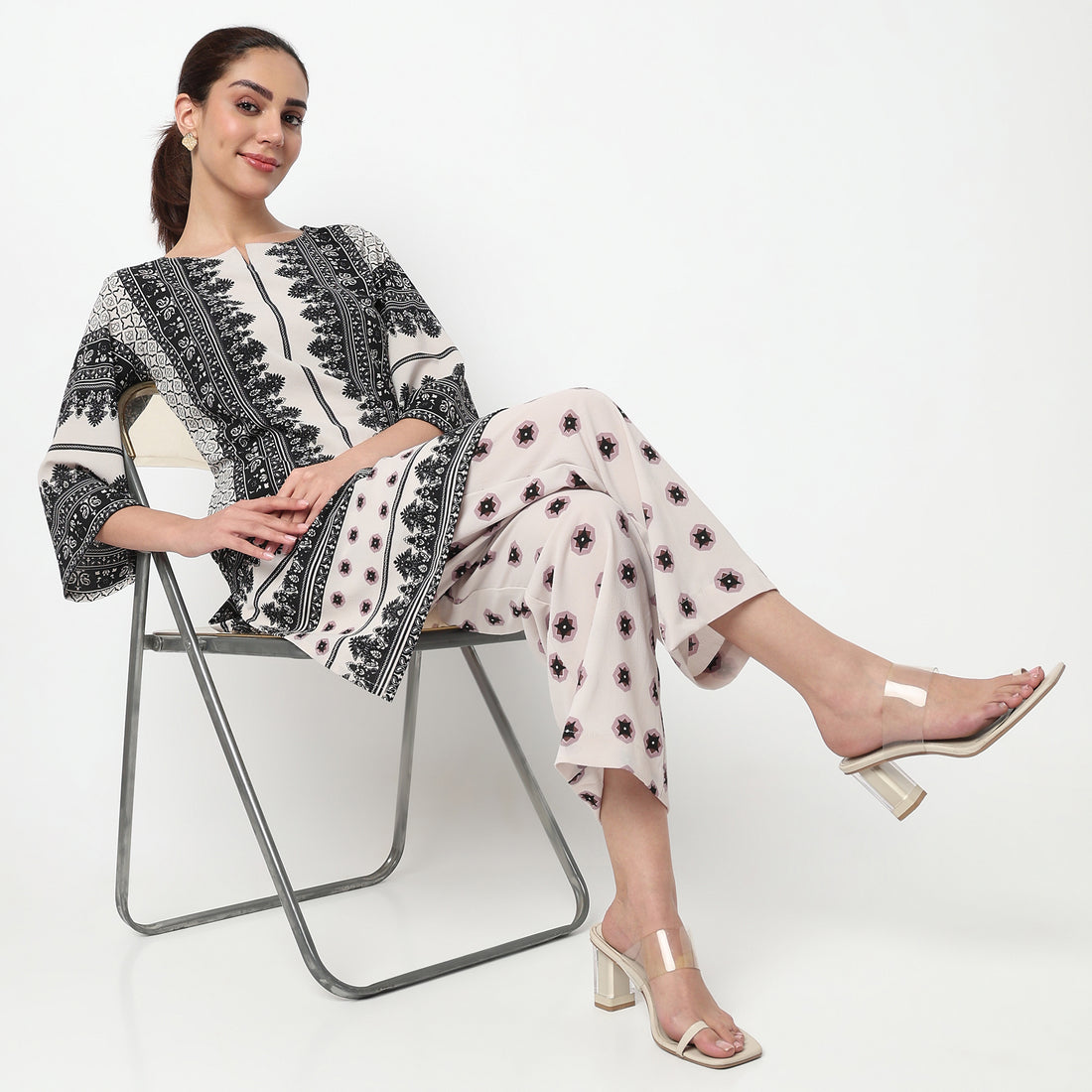 Printed Kurta with Pant Set