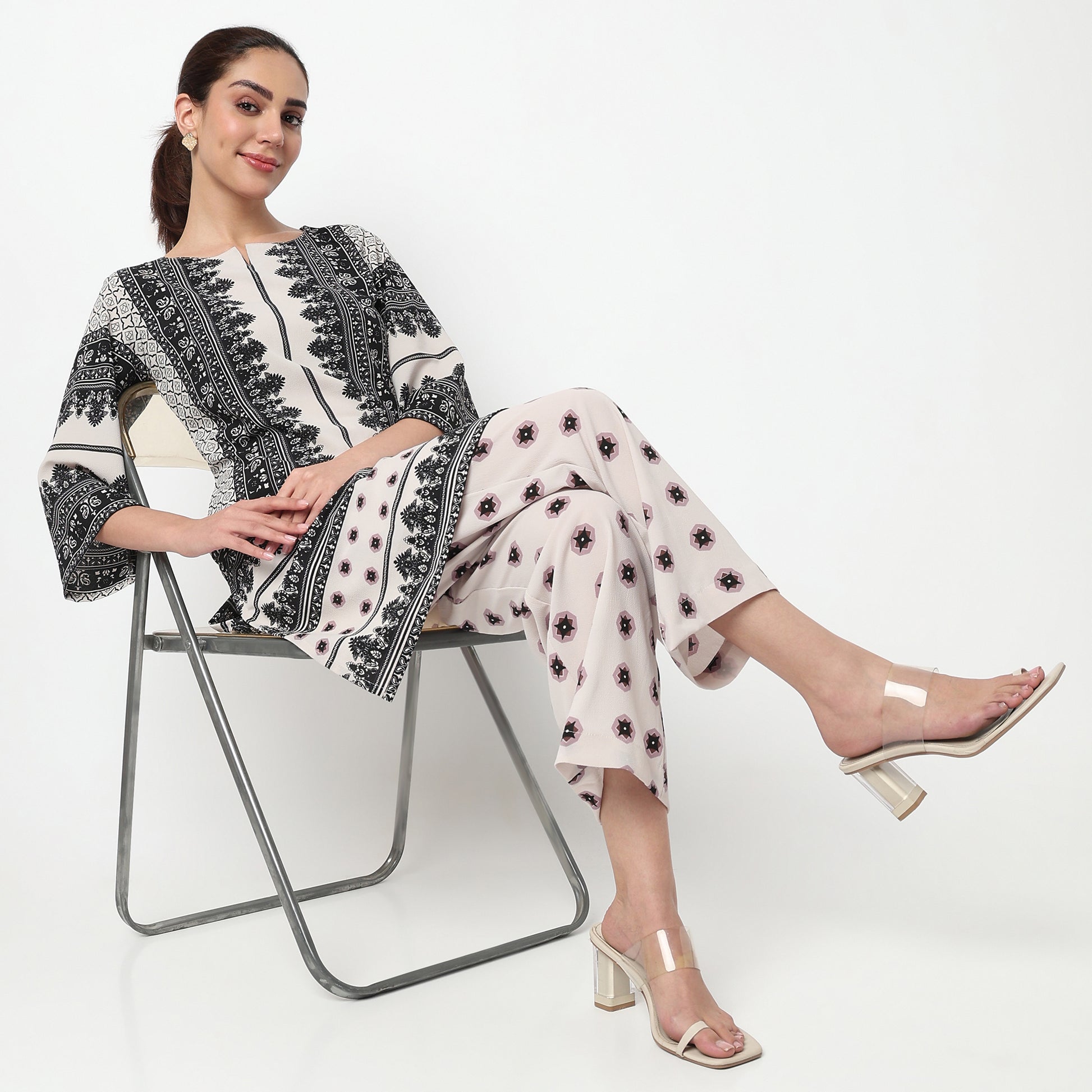 Printed Kurta with Pant Set