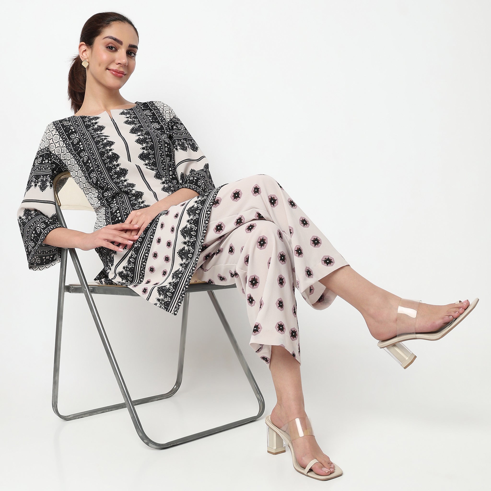 Printed Kurta with Pant Set