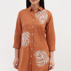 Embroidered Straight Kurta with Pant Set