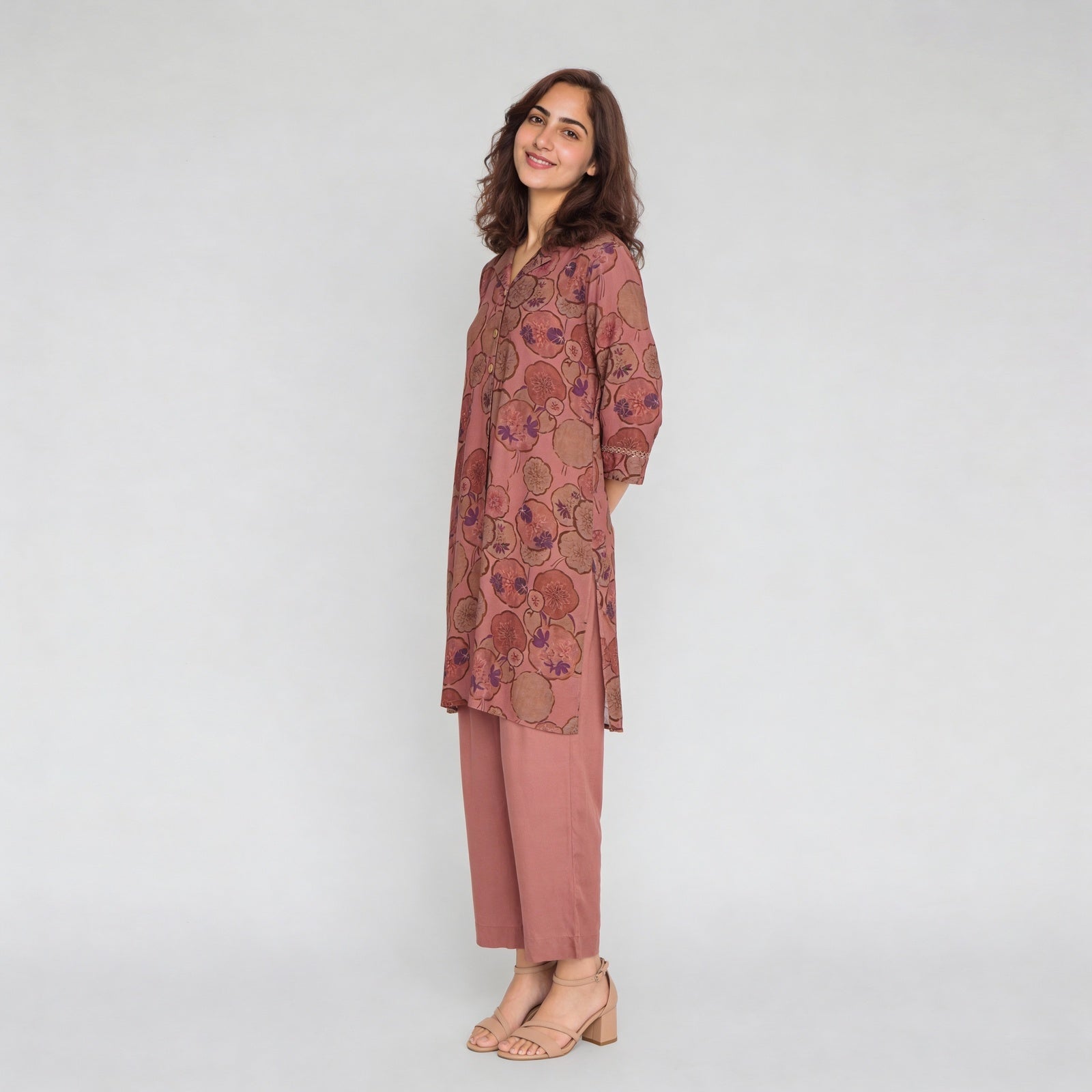 Printed Straight Kurta with Pant Set